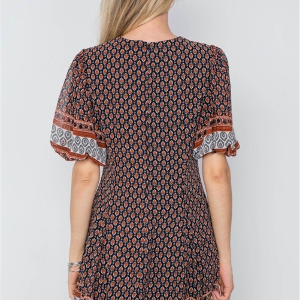 MULTI PRINT SWING DRESS - Picture 2 of 5